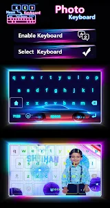 Neon Photo Keyboard LED Theme