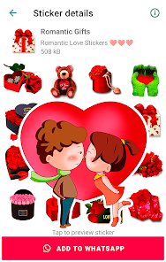Captura de Pantalla 2 Stickers románticos de amor android
