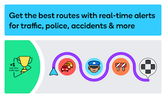 Waze - GPS, Maps, Traffic Alerts & Live Navigation 4.82.5.1 poster 0