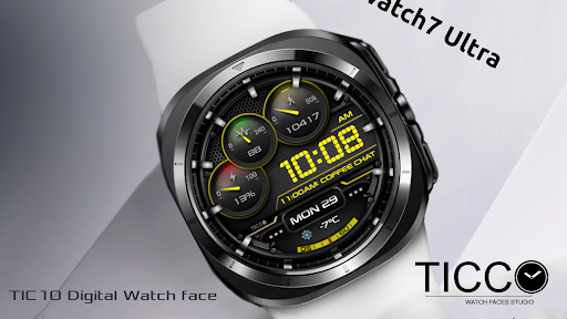 TIC10 Digital Watch face Screenshot 3 - AppWisp.com