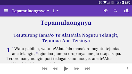 Android application Alkitab Tajio screenshort