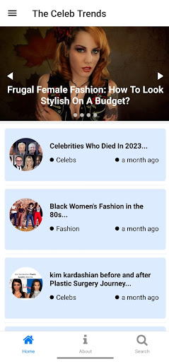 Android application Celebs Trends screenshort