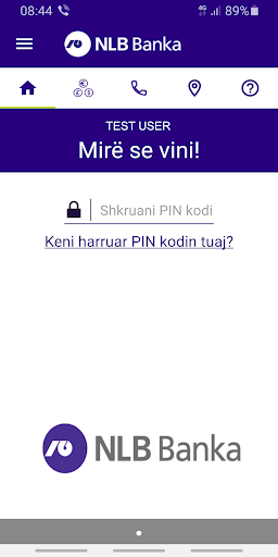 Android application NLB mKlik Kosova screenshort