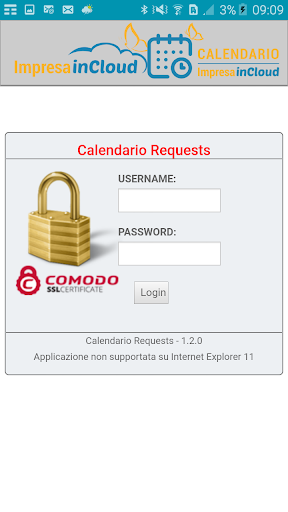 Android application CalendarioIIC screenshort