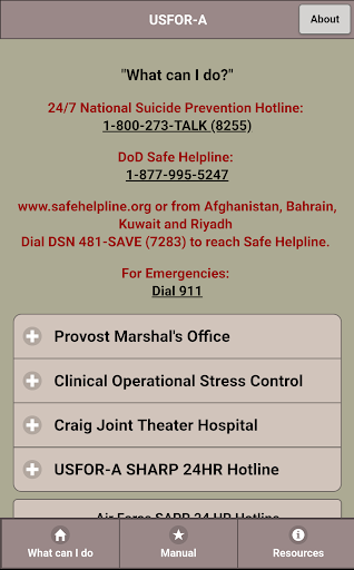Android application WeCare, Resolute Support screenshort