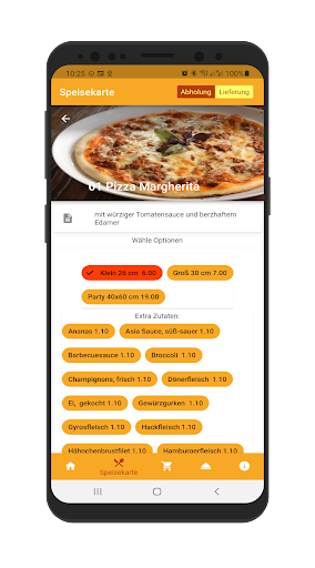Bollywood Pizza Service Screen 3