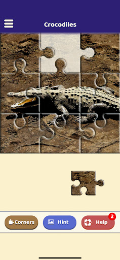 Android application Crocodile Lovers Puzzle screenshort