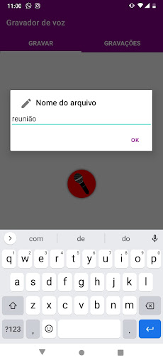 Voice recorder Screen 2