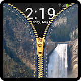 Zipper Lock Screen Waterfall icon