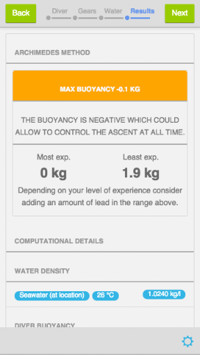 Scuba diving buoyancy and scub