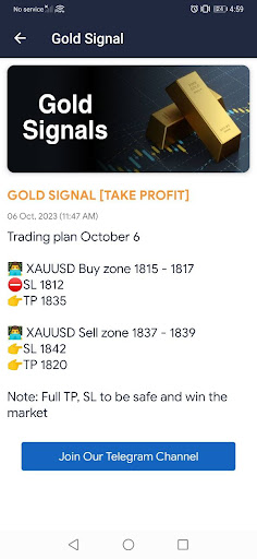 Gold Signals Daily Screen 2