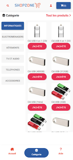 shopzone Screen 2