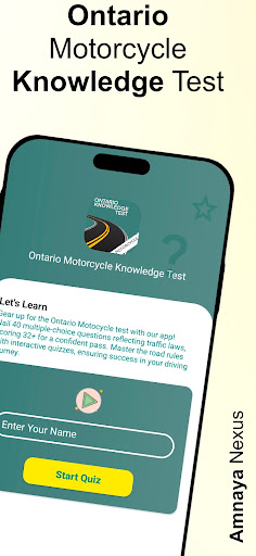 Android application Ontario M1 Knowledge Test screenshort