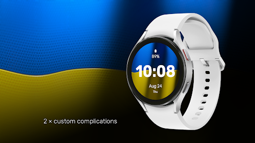 Ukraine Flag Watch Face screenshot 5