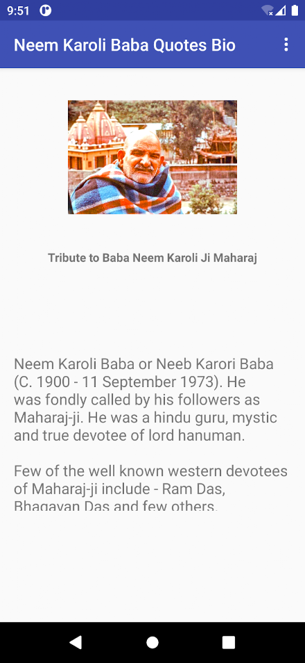 Neem Karoli Baba Quotes & Bio Screen 2