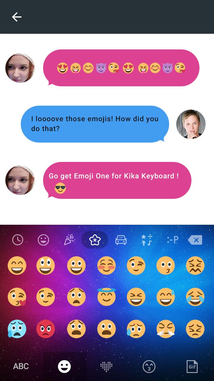 Android application Emoji One Stickers for Chatting apps(Add Stickers) screenshort