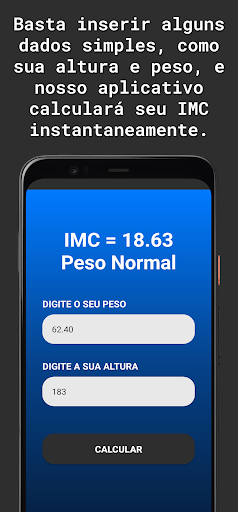 Calculadora IMC Seu Peso Ideal Screen 2