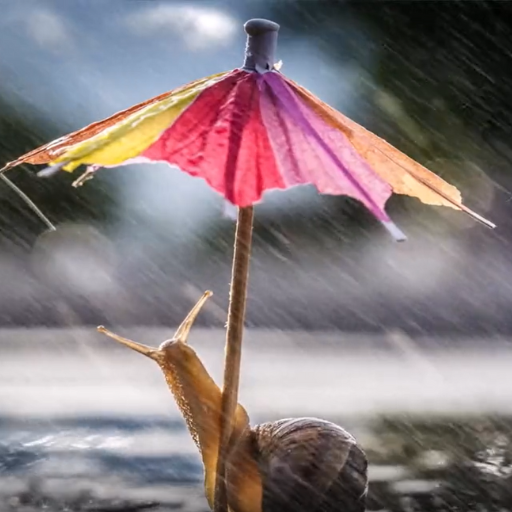 rain meditation, 빗소리 명상 logo