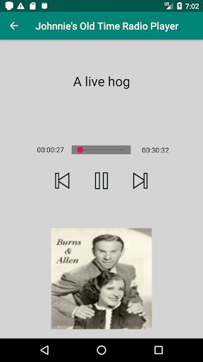 Android application Johnnie's Old Time Radio w/Ads screenshort