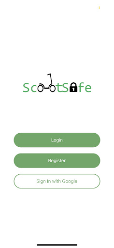 Android application ScootSafe screenshort