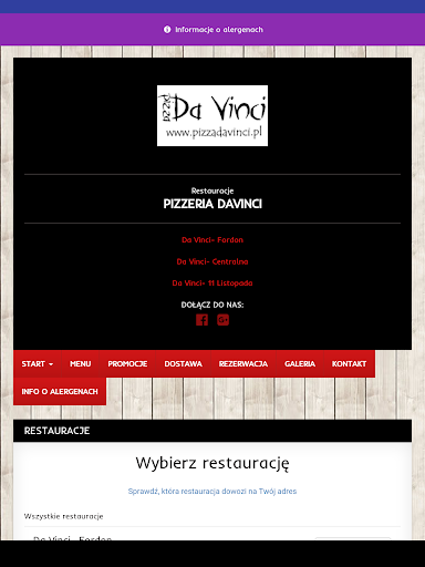 Pizzeria Da Vinci Screen 3