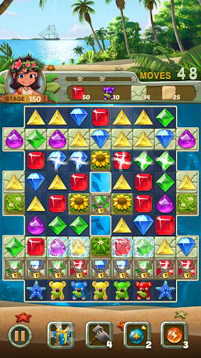 لعبة Paradise Jewel: Match 3 Puzzle apk مهكر4