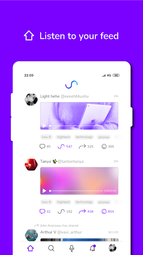 Screenshot of Soundn - Podcast social app