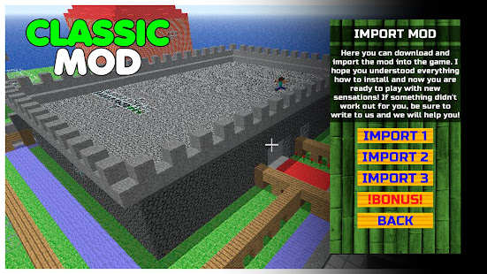 Classic Minecraft Mod for MCPE 1.7 APK screenshots 4