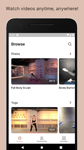 Android application Balance Fitness screenshort
