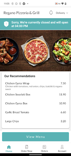 Regano Pizzeria and Grill Screen 2