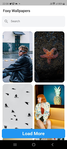 Android application Foxy Wallpapers screenshort