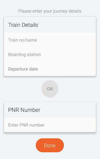 Travelkhana-Train Food Service Screen 2