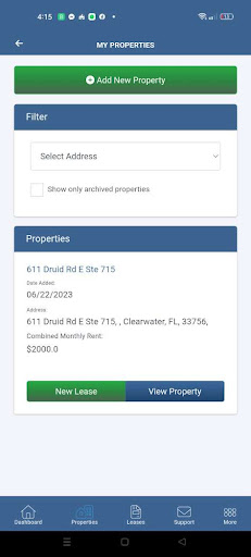 Lease Protector Landlord Screen 2