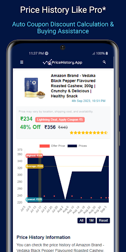 Price History - Price Tracker Screen 2
