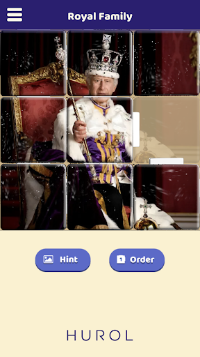 Android application Royal Family Sliding Puzzle screenshort