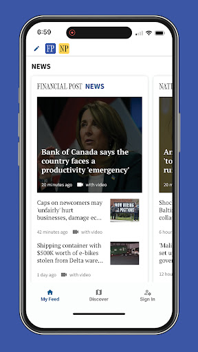 Android application Financial Post screenshort