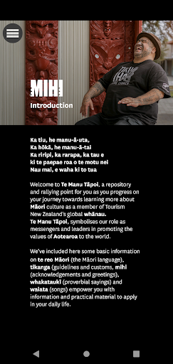 Te Manu Tāpoi Screen 2