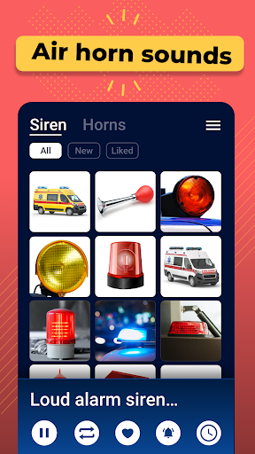 Air Horn - Siren Sound Prank Screen 2