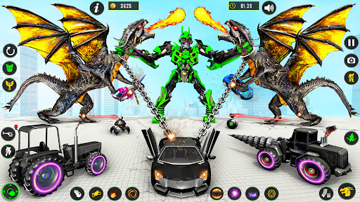 Android application Multi Robot Car Transform Game screenshort