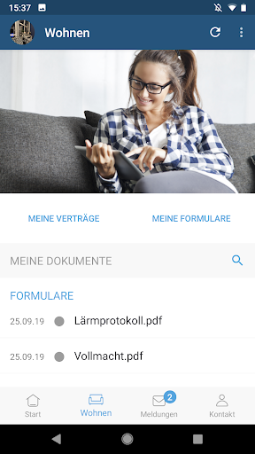 Android application Meine Stadtbau screenshort