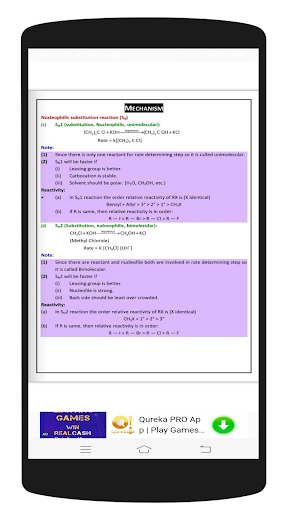 ORGANIC CHEMISTRY FORMULA BOOK Screen 3