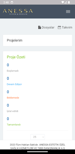 Android application Anessa Estetik screenshort
