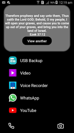 Android application Bible Launcher screenshort