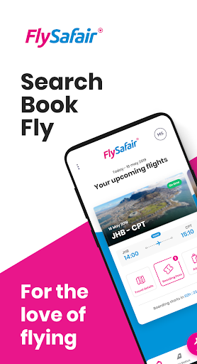 Android application FlySafair screenshort