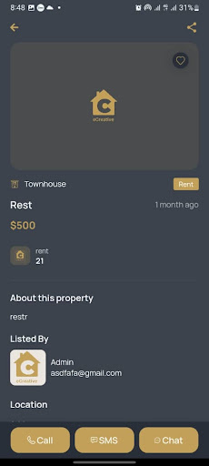 Android application Ecreative realestate screenshort