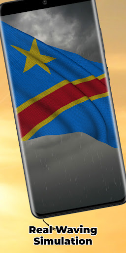 DR Congo Flag Live Wallpaper screenshot 3