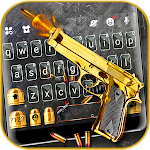 Cover Image of Download Golden Shooting Gun Keyboard T  APK