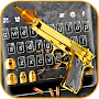 Golden Shooting Gun Keyboard T