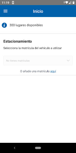 Android application Parking Centro screenshort