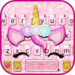 Glisten Unicorn Pinky Keyboard Theme Apk